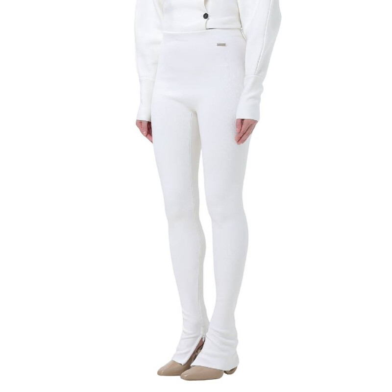 Ferragamo Fitted Virgin Wool Leggings, Size Large 112034 766677