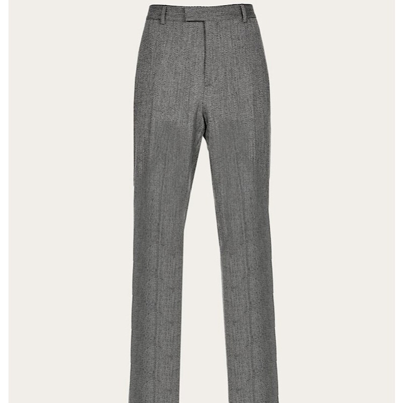 Ferragamo Flat Front Tailored Trousers, Brand Size 46 (Waist Size 30 ...