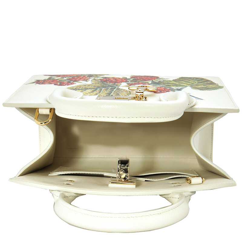 Ferragamo Floral Print Studio Top Handle Box Bag 211496 769955