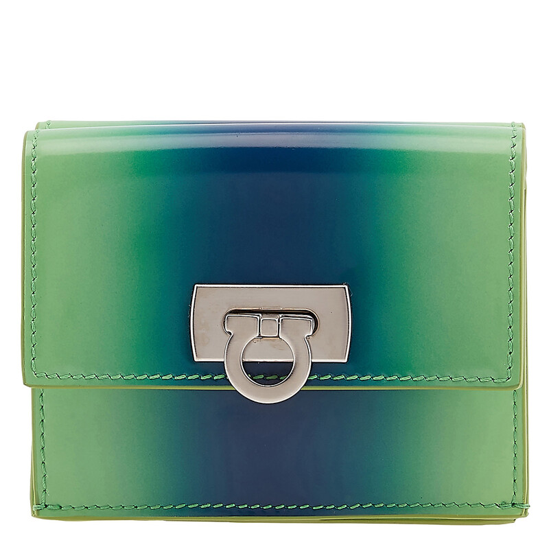Salvatore Ferragamo Ferragamo Gancini Clasp Wanda Compact Wallet