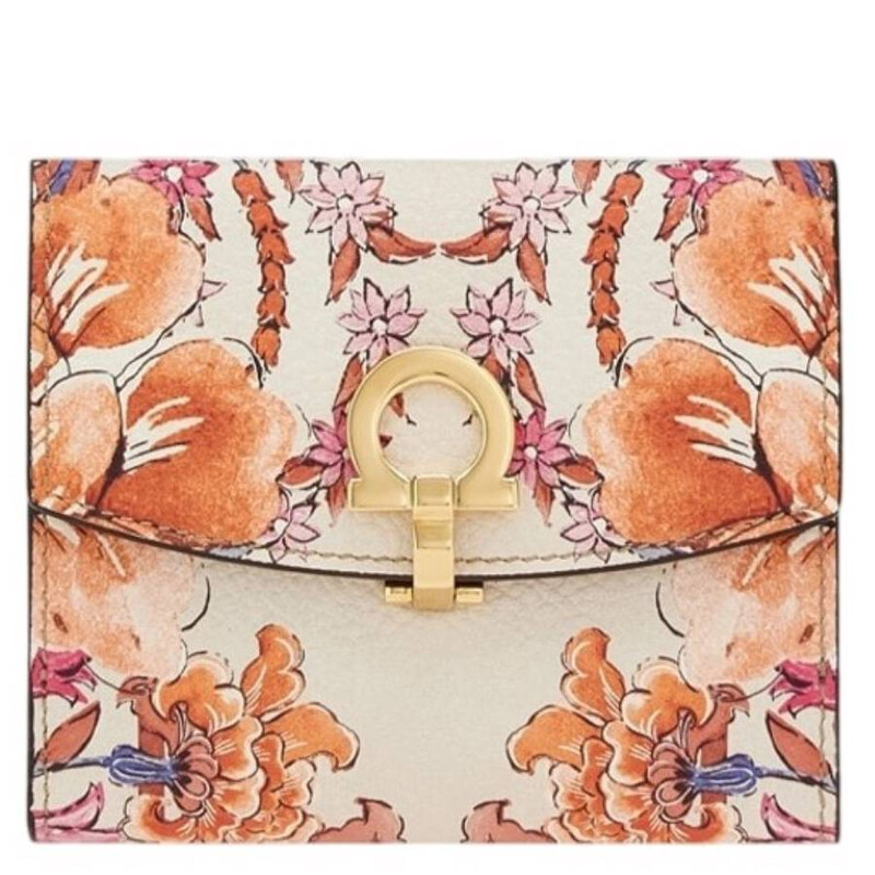 Ferragamo Gancini Foulard Print Wallet 220393 759918 8058572991808