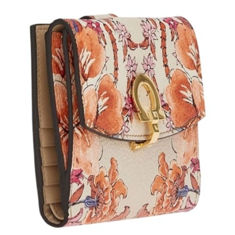 Ferragamo Gancini Foulard Print Wallet 220393 759918 8058572991808