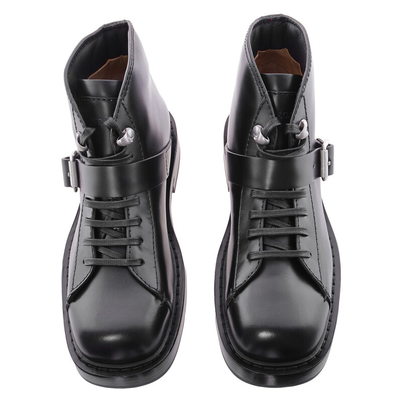 Ferragamo Gancini Ornament Ankle Boots, Size 7 022090 766303