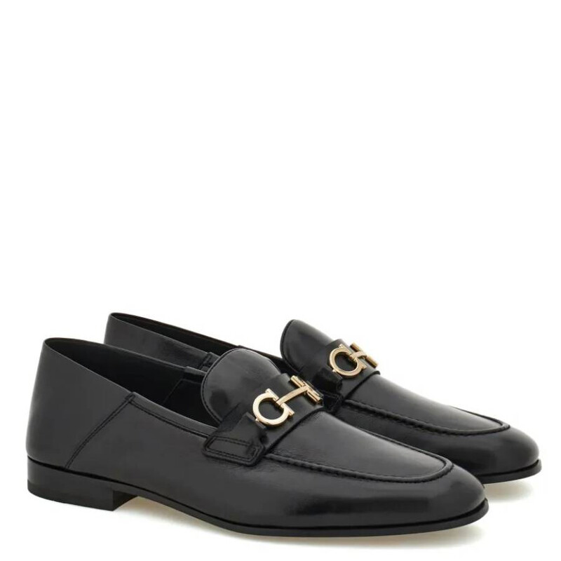 Ferragamo Gancini Ornament Hybrid Loafers, Size 6 029264  display picture 2