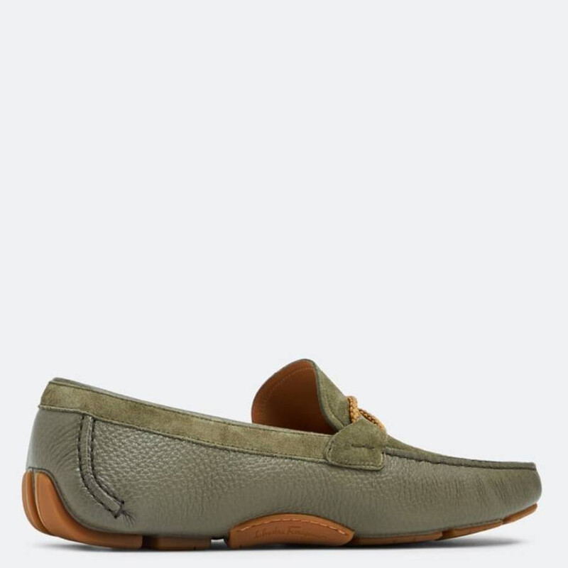 Ferragamo Gancini Ornament Loafers, Size 9 EE 02B796 757715
