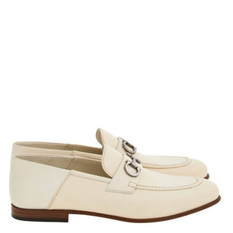 Ferragamo Gancini Ornament Mule Loafers, Size 9 E 020990 768610