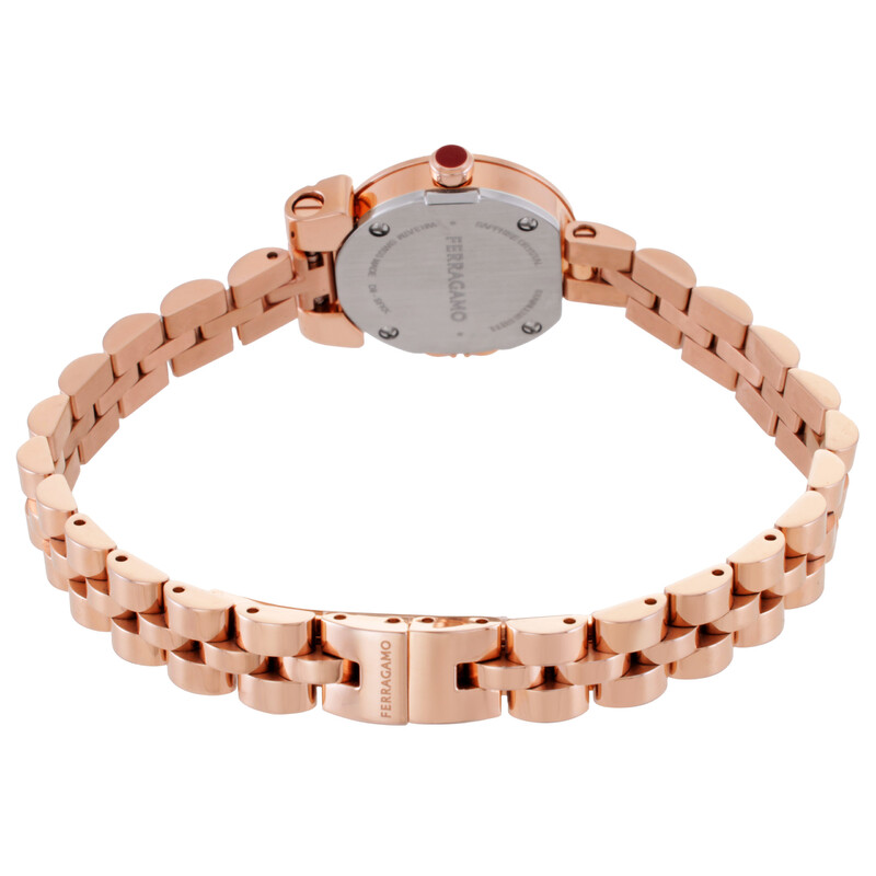 Ferragamo Gancini Quartz Blue Dial Ladies Watch SFKK02524