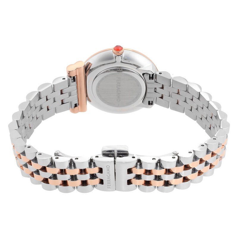 Ferragamo Stainless Steel Womens White Dial Watch Ferragamo Womens Watches | Direct Luxury main image 2