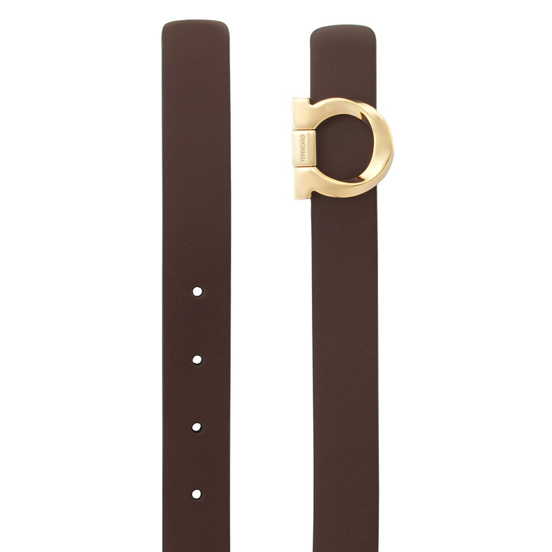 Ferragamo Gancini Reversible Leather Belt, Size 100 230299 771136