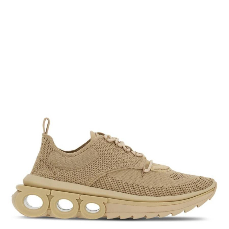 Ferragamo Gancini-Plaque Round-Toe Sneaker, Size 5.5 030391 760869