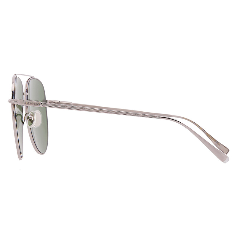 NWT Salvatore Ferragamo SF308S-044 Sunglasses Ferragamo Green Pilot Men main image 4