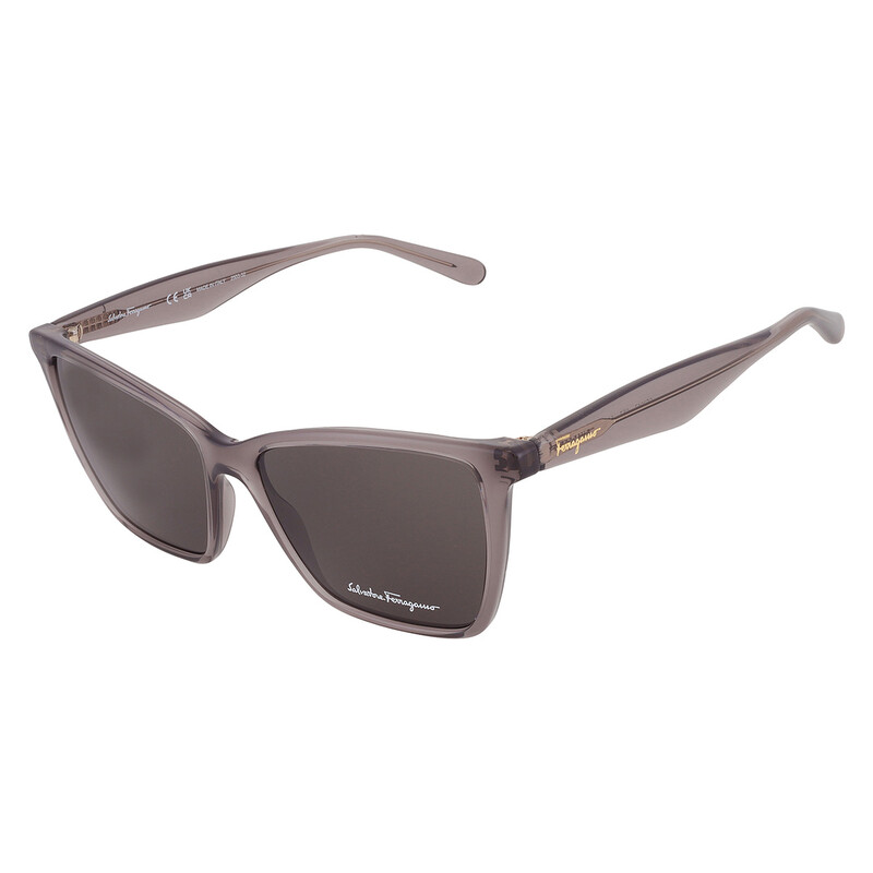 Ferragamo Grey Butterfly Ladies Sunglasses SF3017 057 54