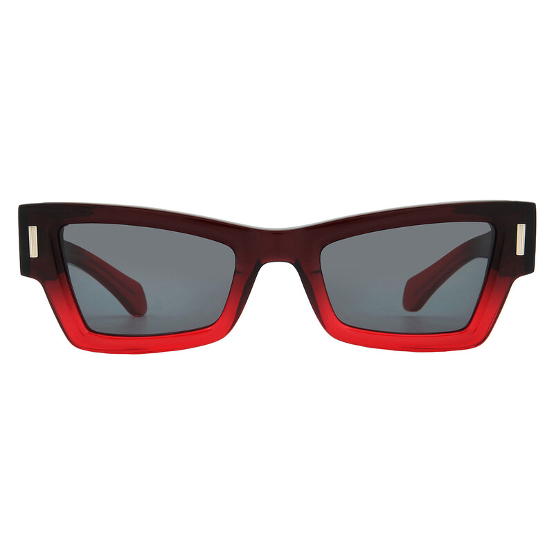 Ferragamo Grey Cat Eye Ladies Sunglasses SF2006S 615 53