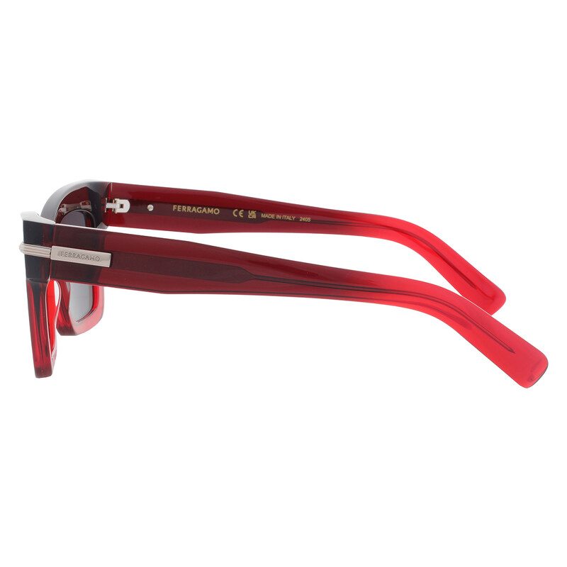 Ferragamo Grey Cat Eye Ladies Sunglasses SF2031S 615 52