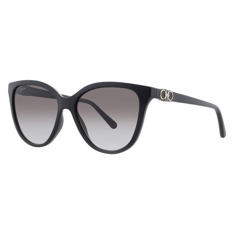 Ferragamo Grey Gradient Cat Eye Ladies Sunglasses SF1056S 001 57