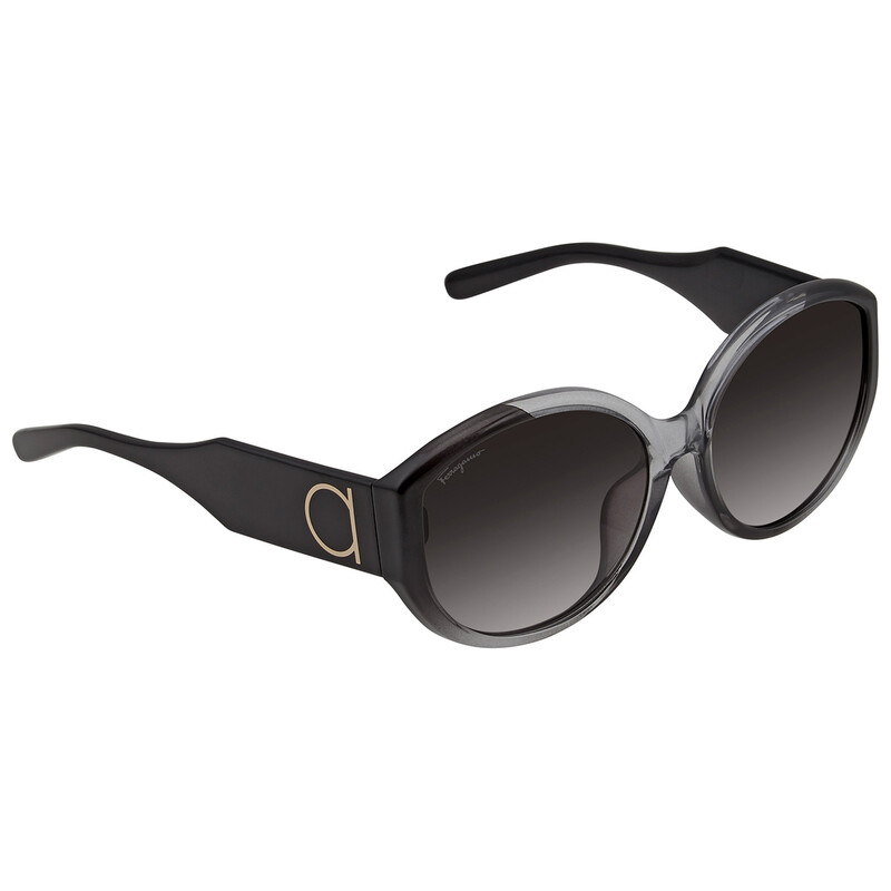 Salvatore Ferragamo フェラガモ　SF947SA Ferragamo Grey Gradient Oval Ladies Sunglasses SF947SA 0075917