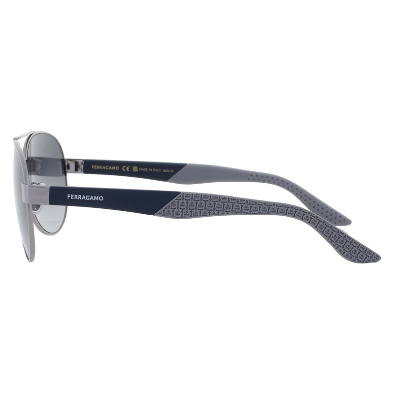 Ferragamo Grey Gradient Pilot Men's Sunglasses SF275SN 021 62