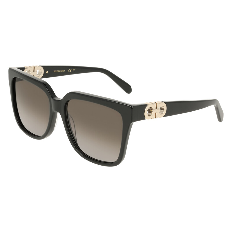 Grey Gradient Square Ladies Sunglasses
