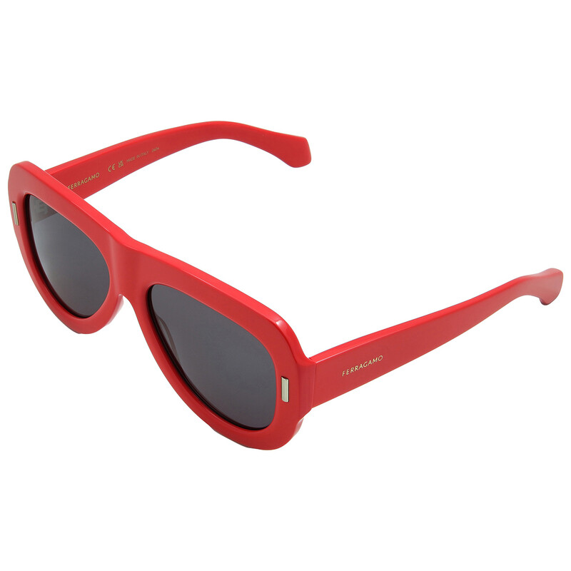 Ferragamo Grey Oval Ladies Sunglasses SF2029SE 600 57 886895657808