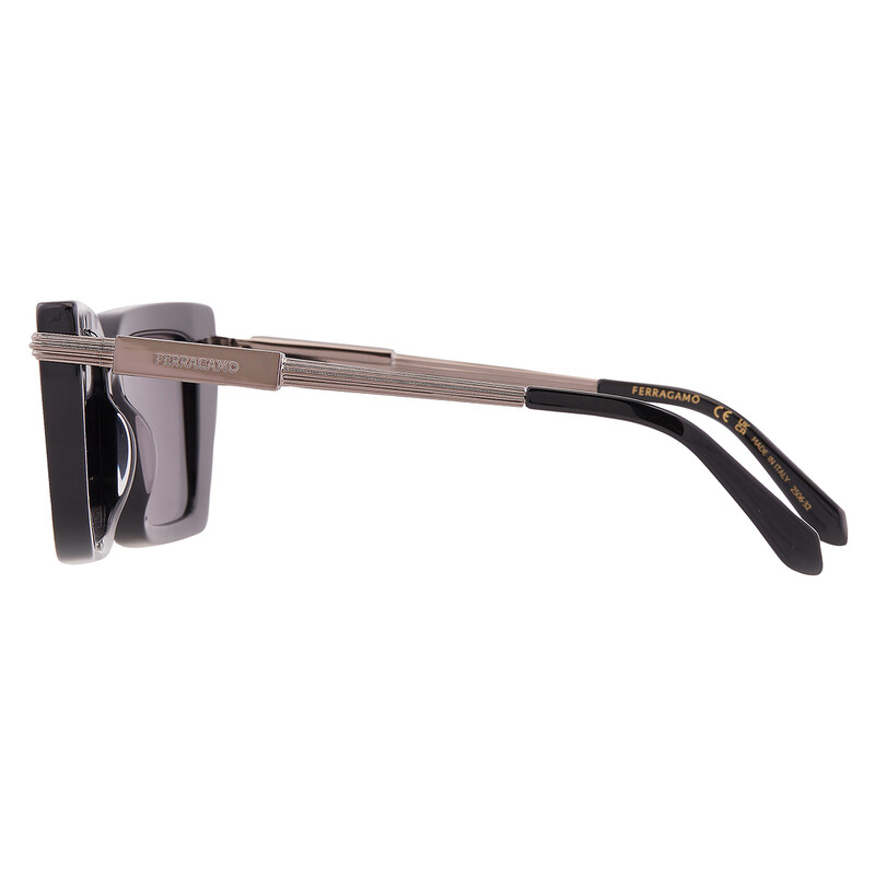 Ferragamo Grey Rectangular Ladies Sunglasses SF2089S 001 52
