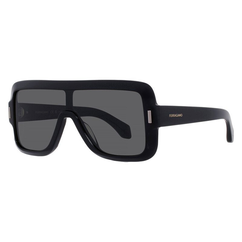 Ferragamo Grey Shield Ladies Sunglasses SF2061SE 001 55