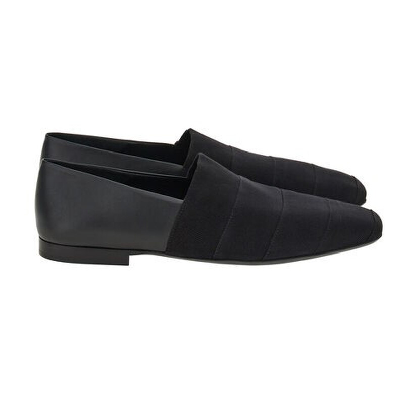 Ferragamo Gros Grosgrain & Leather Loafer, Black Ferragamo Gros Grosgrain & Leather Loafer, Black main image 3