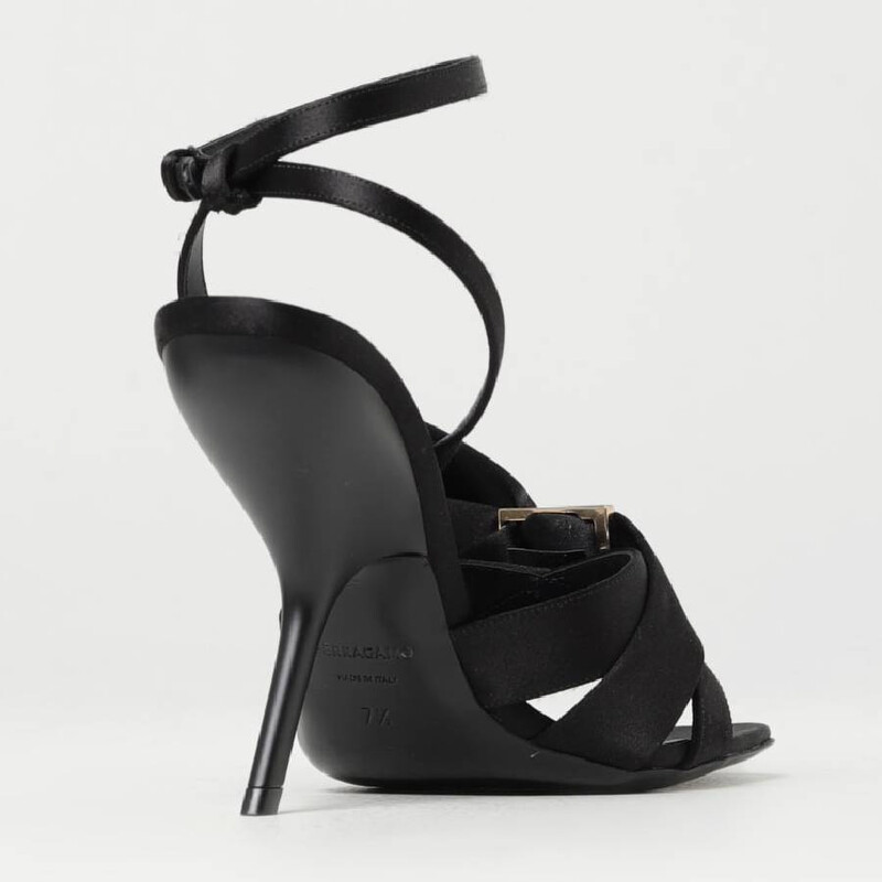 Ferragamo Helena 105 Satin Bow Sandals, Size 6 C 01F808 763040