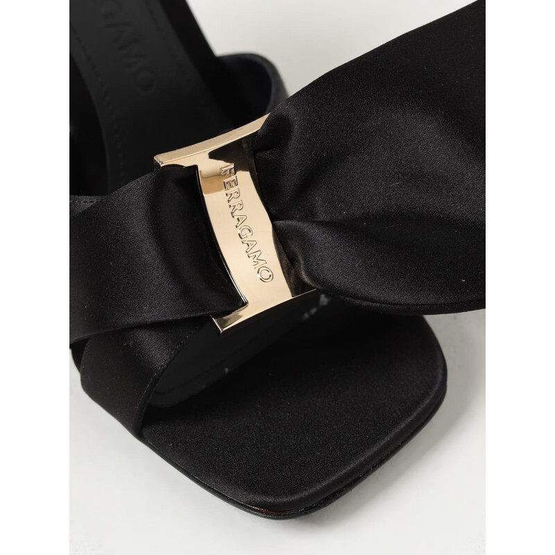 Ferragamo Helena 105 Satin Bow Sandals, Size 6 C 01F808 763040