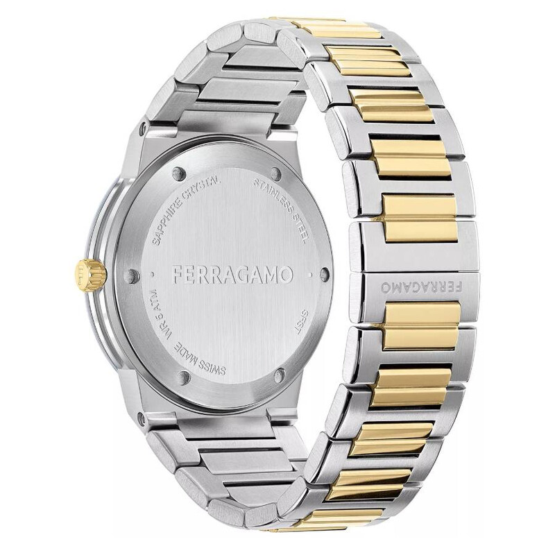 Ferragamo Infinity Sapphire Quartz Silver Dial Men's Watch SFST00424 ...