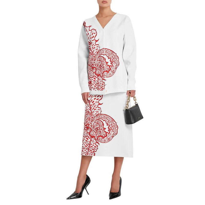 Ferragamo Jungle Print V-Neck Cardigan, Size X-Large 111974 765634