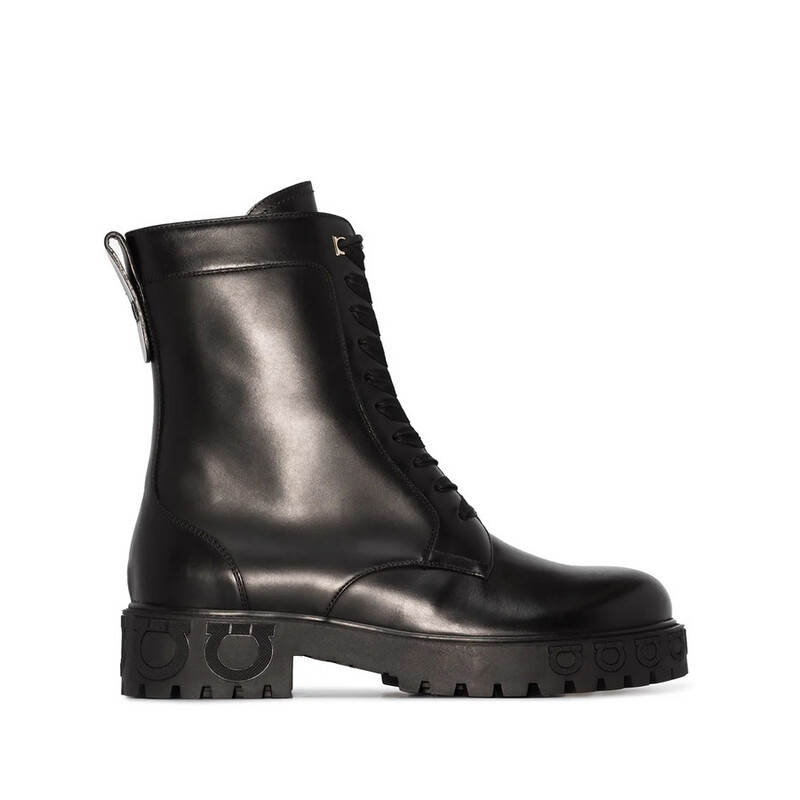 Ferragamo Ladies Black Boots, US Size 8 01A574741339 - Shoes