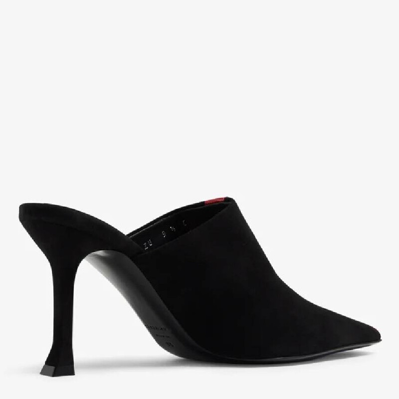 Ferragamo Ladies Black Graphic Insert Sophye Mules, Size 8 B