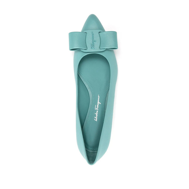 Ferragamo Ladies Blue Flats, US Size 5 01R252749543 - Shoes - Jomashop