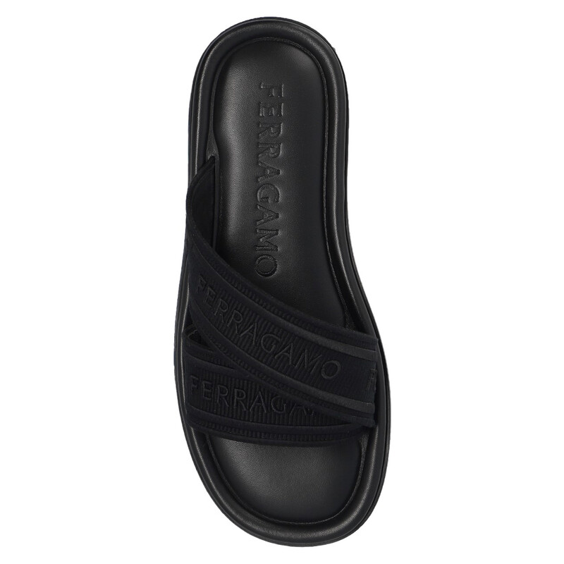 Ferragamo Ladies Laurene Logo Slides, Size 6 01G833 769514  display picture 1