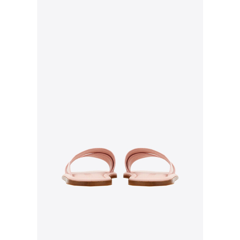 Ferragamo Ladies Laurene Logo Slides, Size 7 01G833 769517