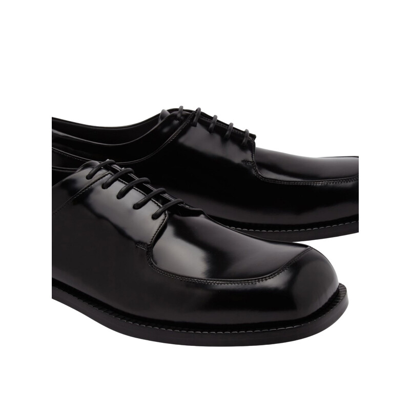Ferragamo Leather Dinamic Lace-up Derby Shoes, Size 11 EE 027259