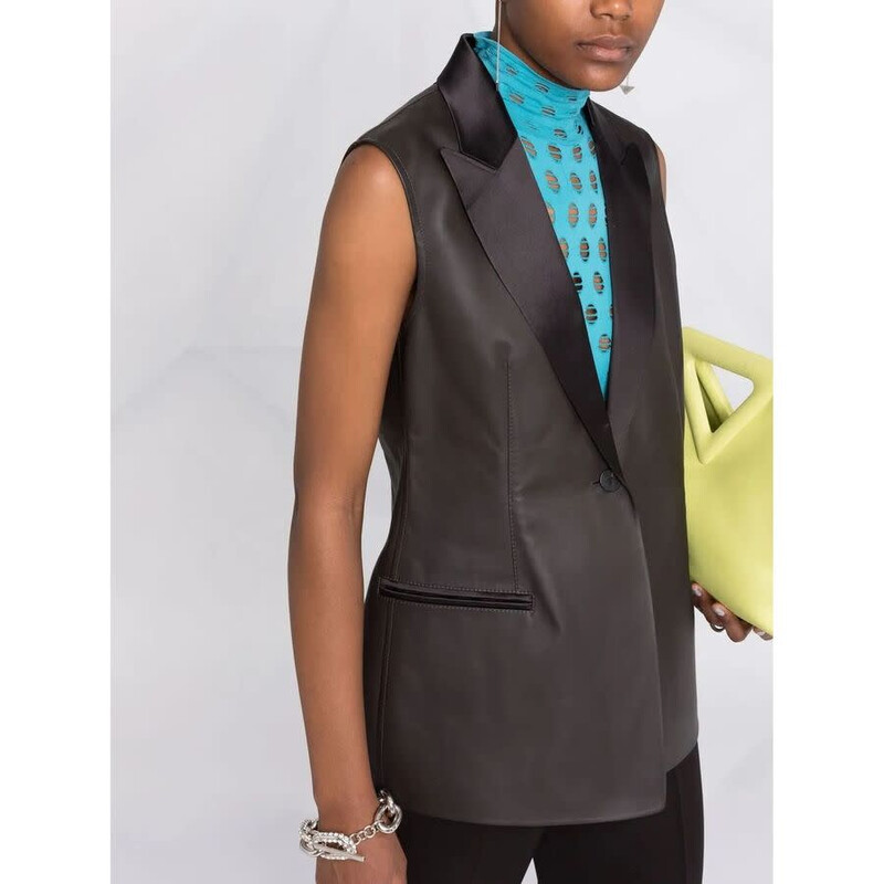 Ferragamo Leather-Vest 132669746269 - Clothing, Salvatore