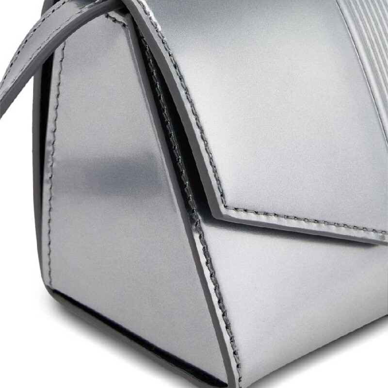 Ferragamo Logo-Debossed Metallic Shoulder Bag 241549 771278