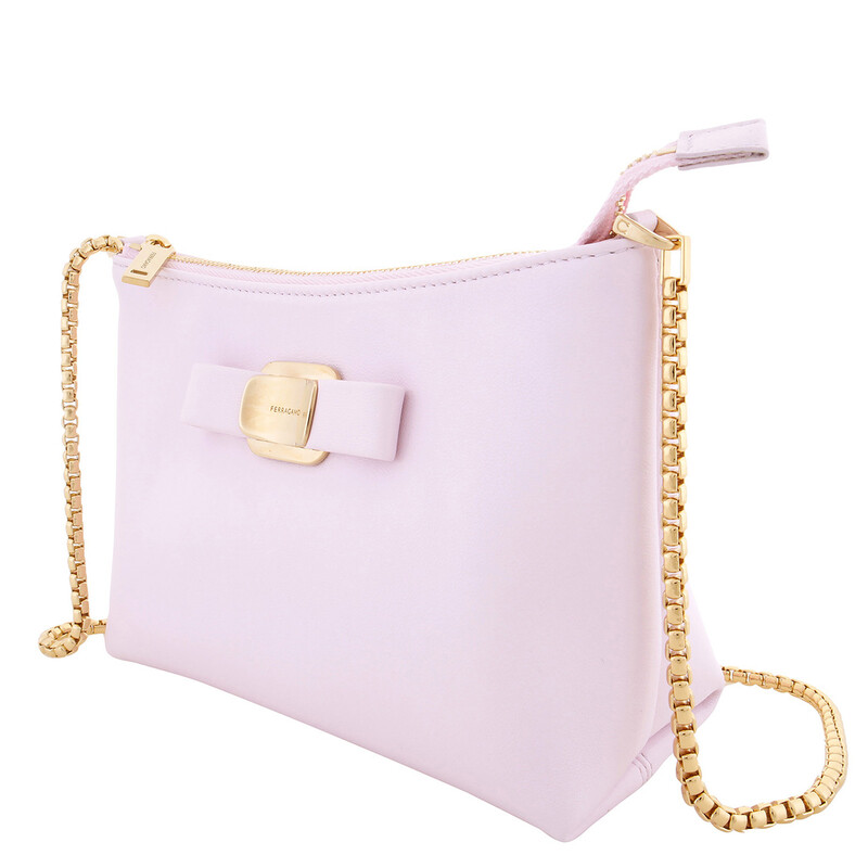 Ferragamo Logo-Plaque Mini Leather Shoulder Bag 220819 780219