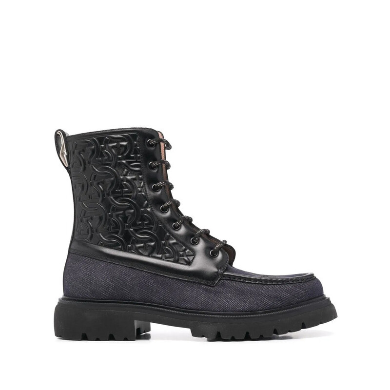 Ferragamo Men's Black Boots, US Size 7.5 020612750539 - Shoes