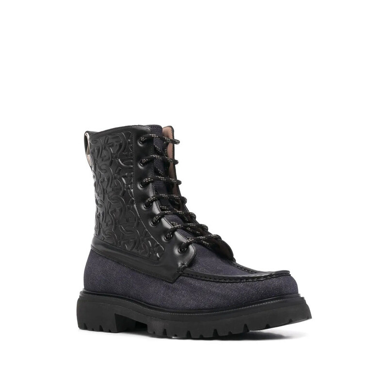 Ferragamo Men's Black Boots, US Size 7.5 020612750539 - Shoes