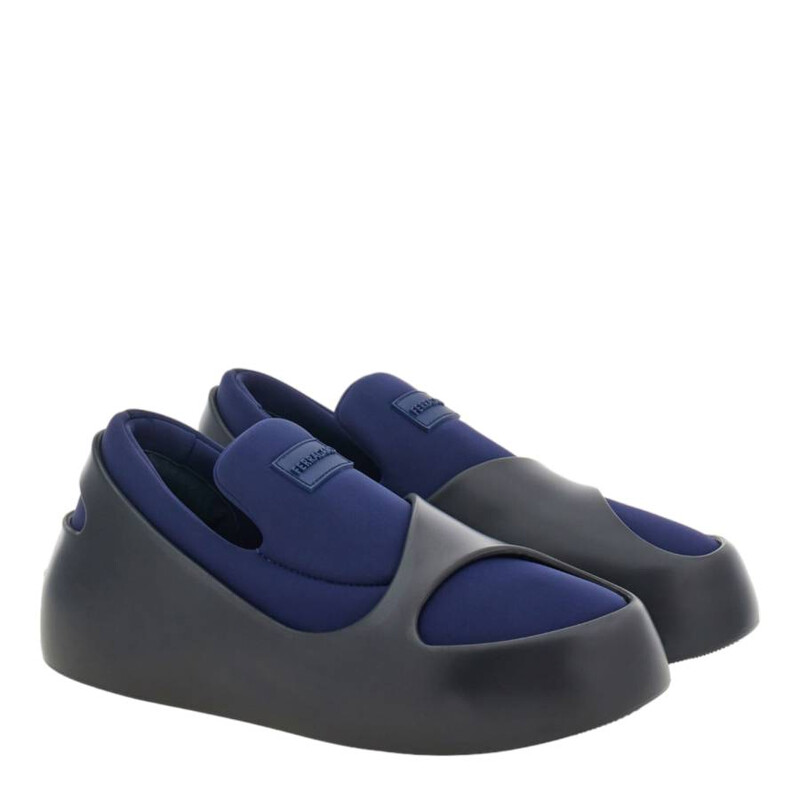 Ferragamo Men's Blue Lunar Hybrid Sneakers, Size 7 021271 766300