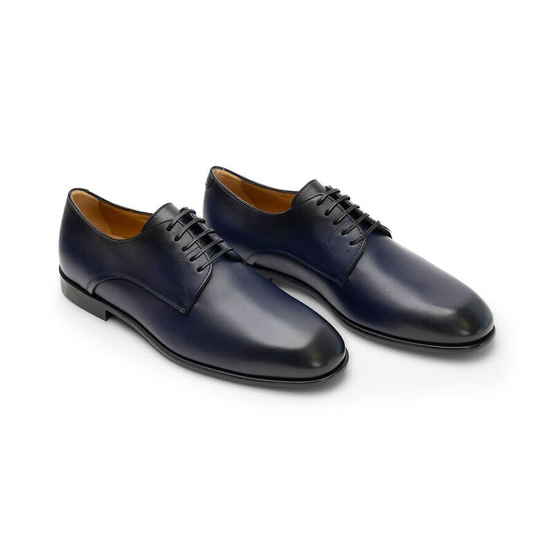 blue fit and flare midi dress Men's Handmade Leather Oxford Dress Shoes main image 0