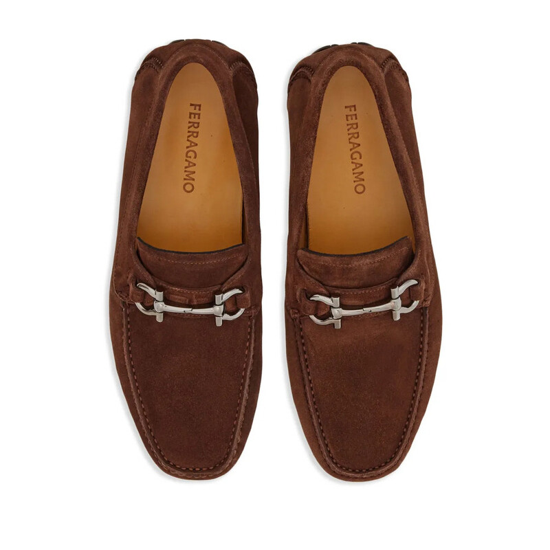 ferragamo brown dress shoes Ferragamo Suede Oxfords main image 1