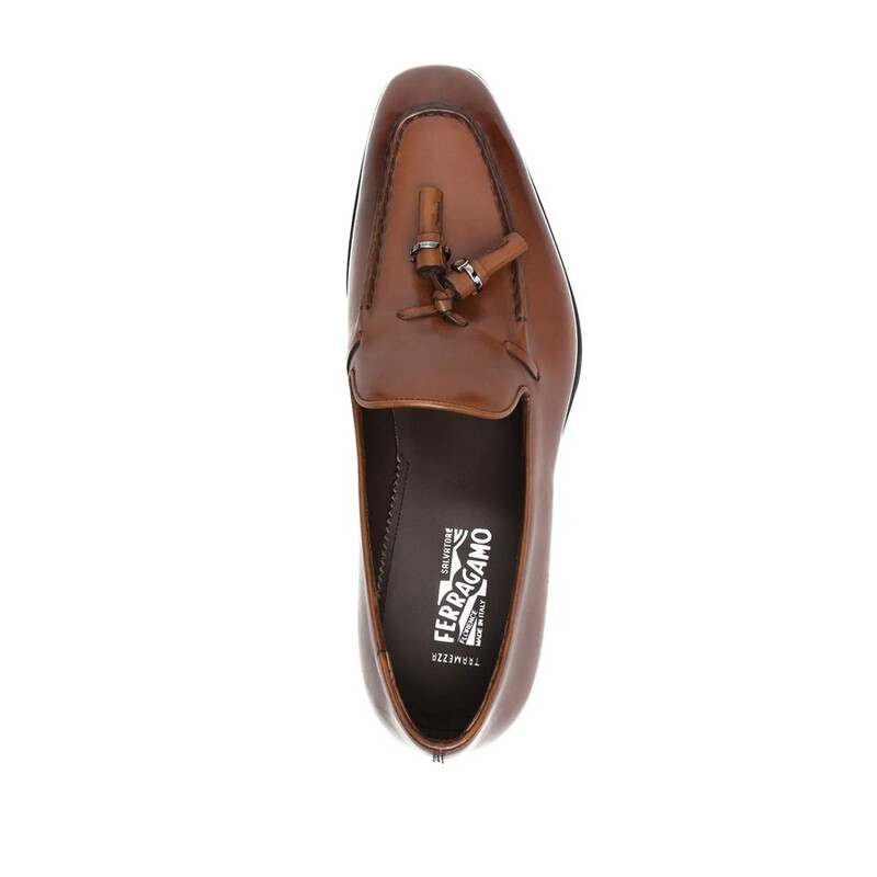 Ferragamo Men's Brown Loafers, US Size 7.5 020780753940 - Shoes