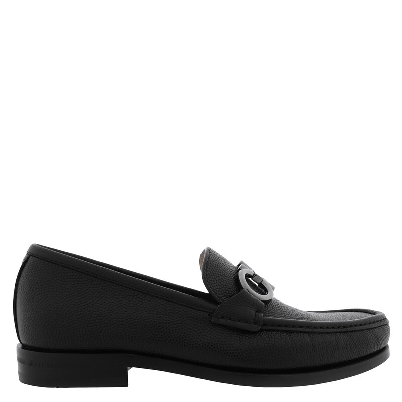 Ferragamo Men's Gancini Grained Leather Loafers, Size 6 D 023600