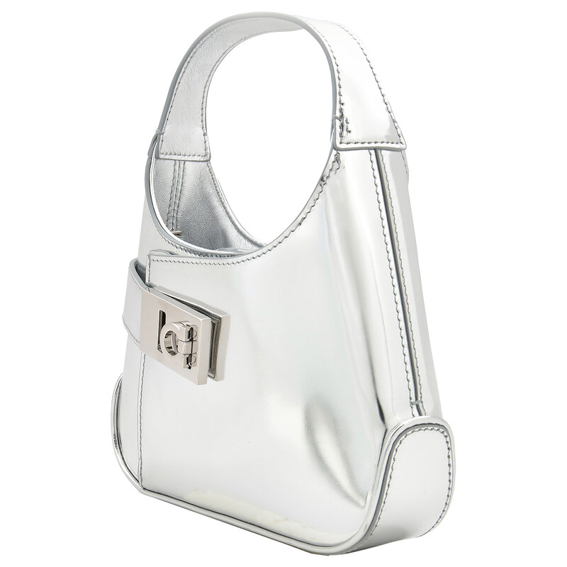 Ferragamo Mini Metallic Arch Shoulder Bag 215943 769141