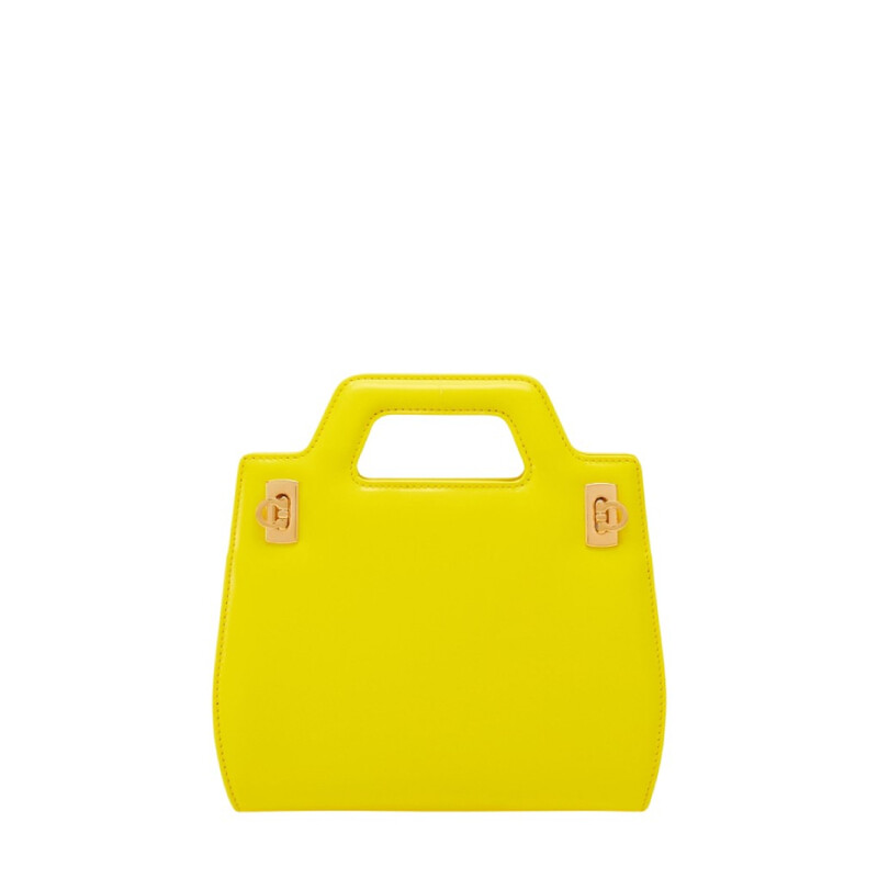 Ferragamo Mini Wanda Top Handle Leather Hand Bag 213485 766573