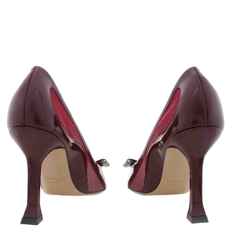 Ferragamo New Vara Mesh Insert Pumps, Size 10.5 C 01H643 769405