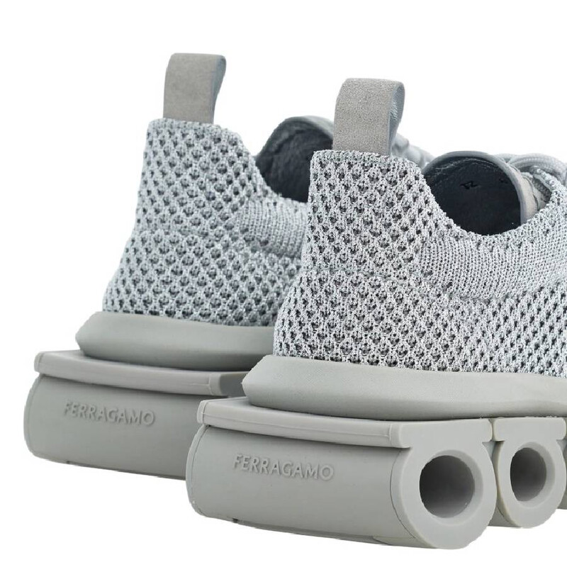 Ferragamo Nima Knit Low-Top Sneakers, Size 10 022143 766454